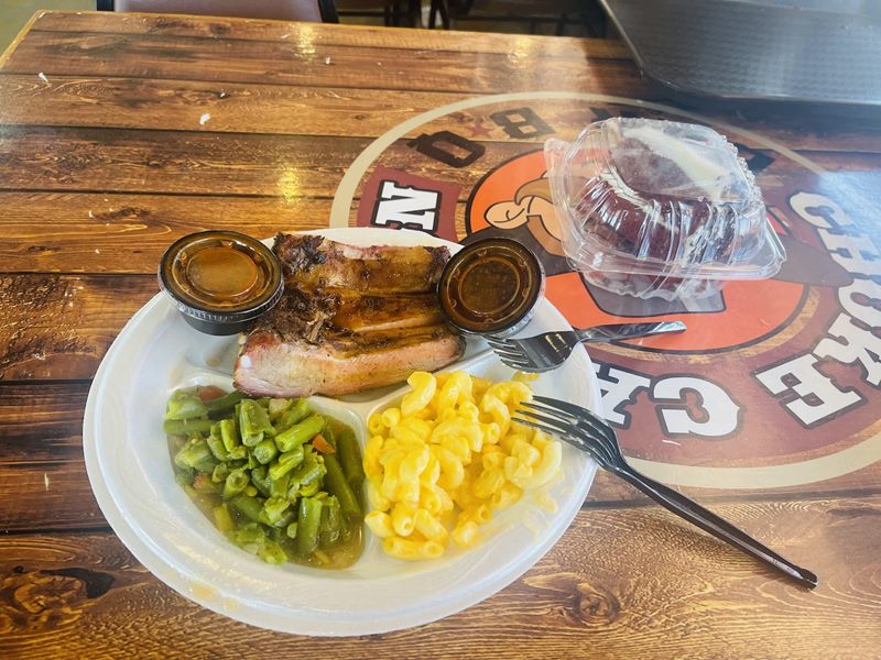 Choke Canyon Bar-B-Q food